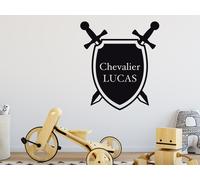 Sticker Bouclier Chevalier - Nombreuses tailles et couleurs disponibles