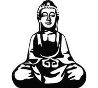 Sticker Bouddha assis