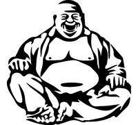 Sticker bouddha belle statuette