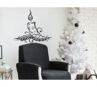 Sticker Bougie de Noël - Nombreuses tailles et couleurs disponibles