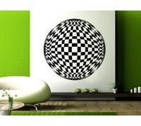 Sticker Boule à Facettes Illusion - Nombreuses tailles et couleurs disponibles