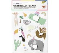 Sticker boule en papier JUNGLE