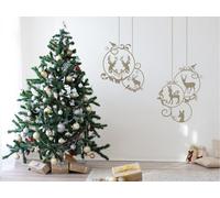 Sticker Boules de Noël Décoratives - Nombreuses tailles et couleurs disponibles