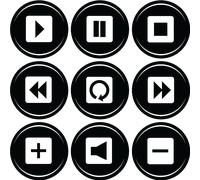 Sticker Boutons lecteur