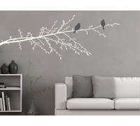 Sticker Branche Oiseaux 2 - Nombreuses tailles et couleurs disponibles