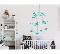 Sticker Branche Oiseaux 9 - Nombreuses tailles et couleurs disponibles