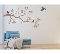 Sticker Branche Oiseaux - Nombreuses tailles et couleurs disponibles
