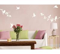 Sticker Branches Oiseaux - Nombreuses tailles et couleurs disponibles