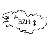 Sticker breizh carte bzh