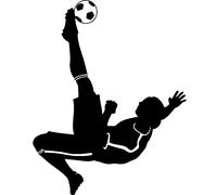 Sticker Buteur en action 2