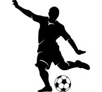 Sticker Buteur en action