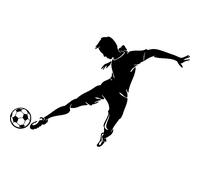 Sticker Buteur en action design