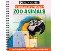 Sticker by Number: Zoo Animals
