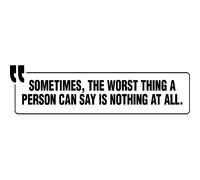 Sticker Can say is nothing at all