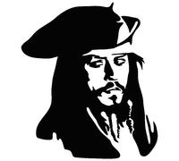 Sticker Capitaine Jack Sparrow