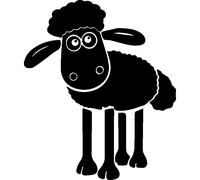 Sticker Caricature mouton
