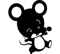 Sticker Caricature petite souris
