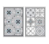 Sticker carrelage effet ciment - Atmosphera - 30 x 45 cm - Gris - PVC - Décoration murale