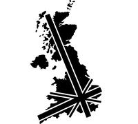 Sticker Carte de l'Angleterre Union Jack