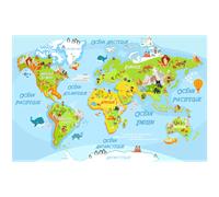 Sticker carte du monde éducatif pour les enfants