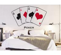 Sticker Cartes Poker - Nombreuses tailles et couleurs disponibles