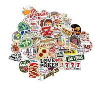 Sticker Casino esthetique poker cartes vintage stickers Nevada Las Vegas autocoolants laptop Decoration Poker USA cadeau casino stickers mignons vespa autocollant laptop