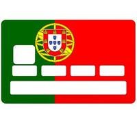 Sticker CB Drapeau Portugal, pour carte bancaire, Made in France