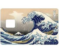 Sticker CB Hokusai, pour carte bancaire format US, Made in France