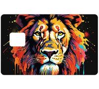 Sticker CB Lion R, pour carte bancaire format US, Made in France