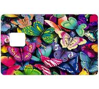 Sticker CB Papillon, pour carte bancaire format US, Made in France