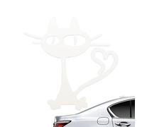 Sticker Chat Pour Voiture Autocollant Chat Réfléchissant, Mignon, Drôle,