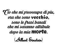 Sticker Che mi preocupa di piu - Albert Einstein