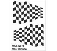 Sticker - Check - Maxi Noir - 50 x 35 cm - 2 Pièces - Pour Scooter, Moto, Voiture
