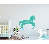 Sticker Cheval de bois - Nombreuses tailles et couleurs disponibles