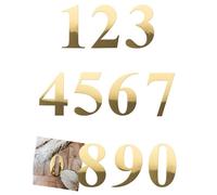 STICKER CHIFFRE 0 AUTOCOLLANT 15CM OR Or