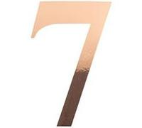 sticker chiffre 7 autocollant 15cm or rose - artifetes 91528 Rose G