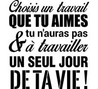 Sticker Choisis un travail que tu aimes