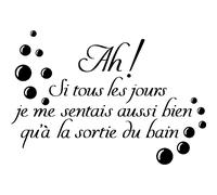 Sticker citation Ah! Si tous les jours ..