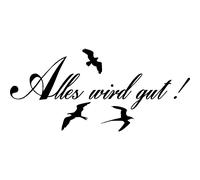 Sticker citation Alles wird gut!