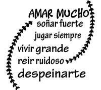 Sticker citation Amar Mucho