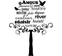 Sticker citation amour, passion , vivre ...