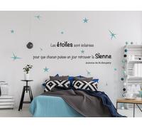 Sticker Citation Antoine de St Exupery 2 - Nombreuses tailles et couleurs disponibles