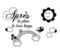 Sticker citation Après la pluie le beau temps