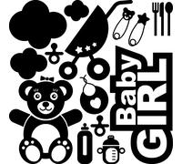 Sticker citation Baby girl