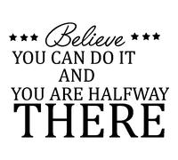 Sticker citation Believen you can do it