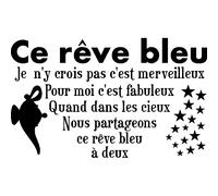 Sticker citation Ce rêve bleu