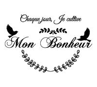 Sticker citation Chaque jour, je cultive ...