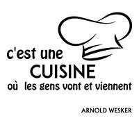 Sticker citation cuisine C'est une cuisine où les gens .... A. Wesker