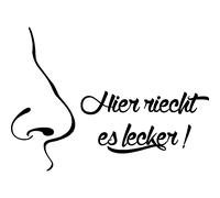 Sticker citation cuisine Hier riecht es lecker !