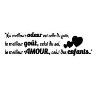Sticker citation cusine le meilleur amour, celui des enfants ...